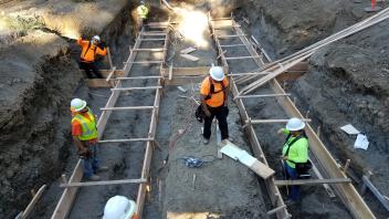 Construction at the Arboretum Waterway
