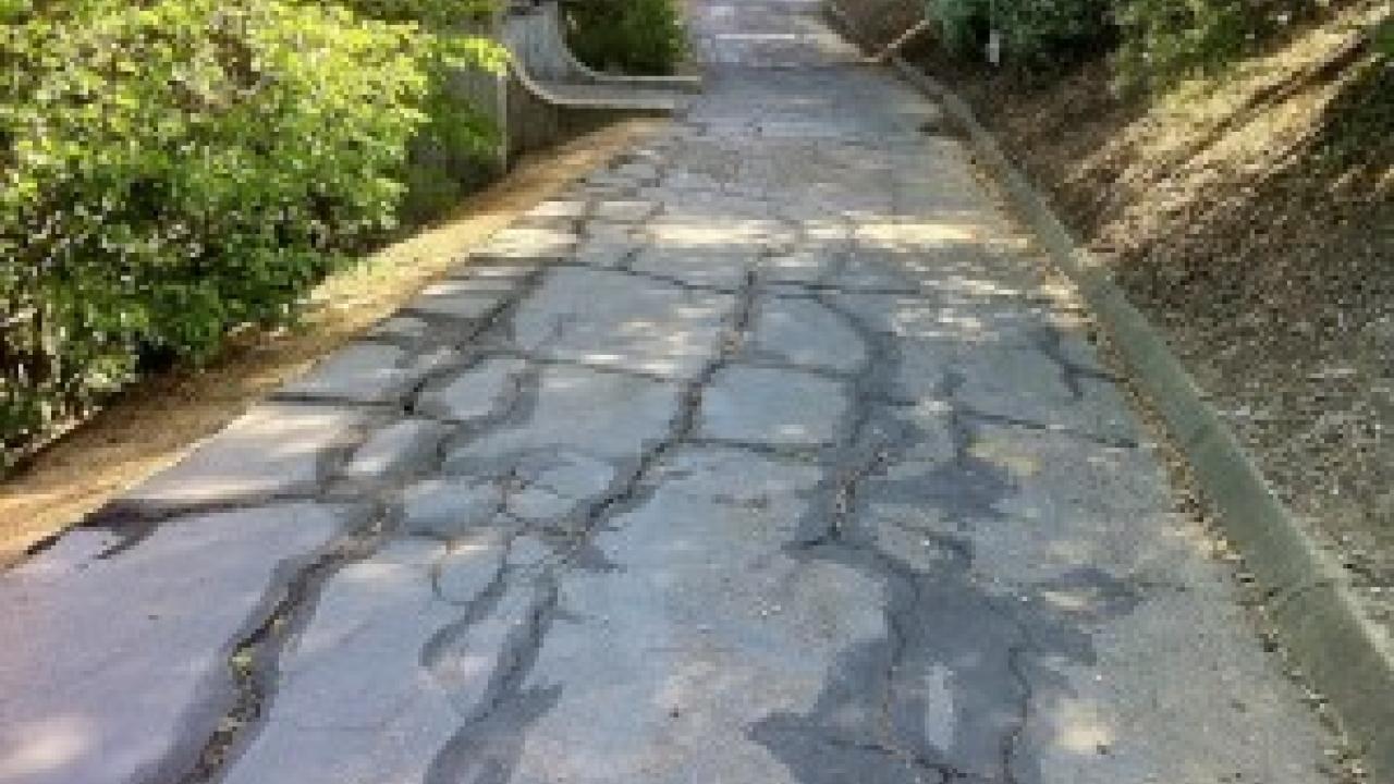 cracked road